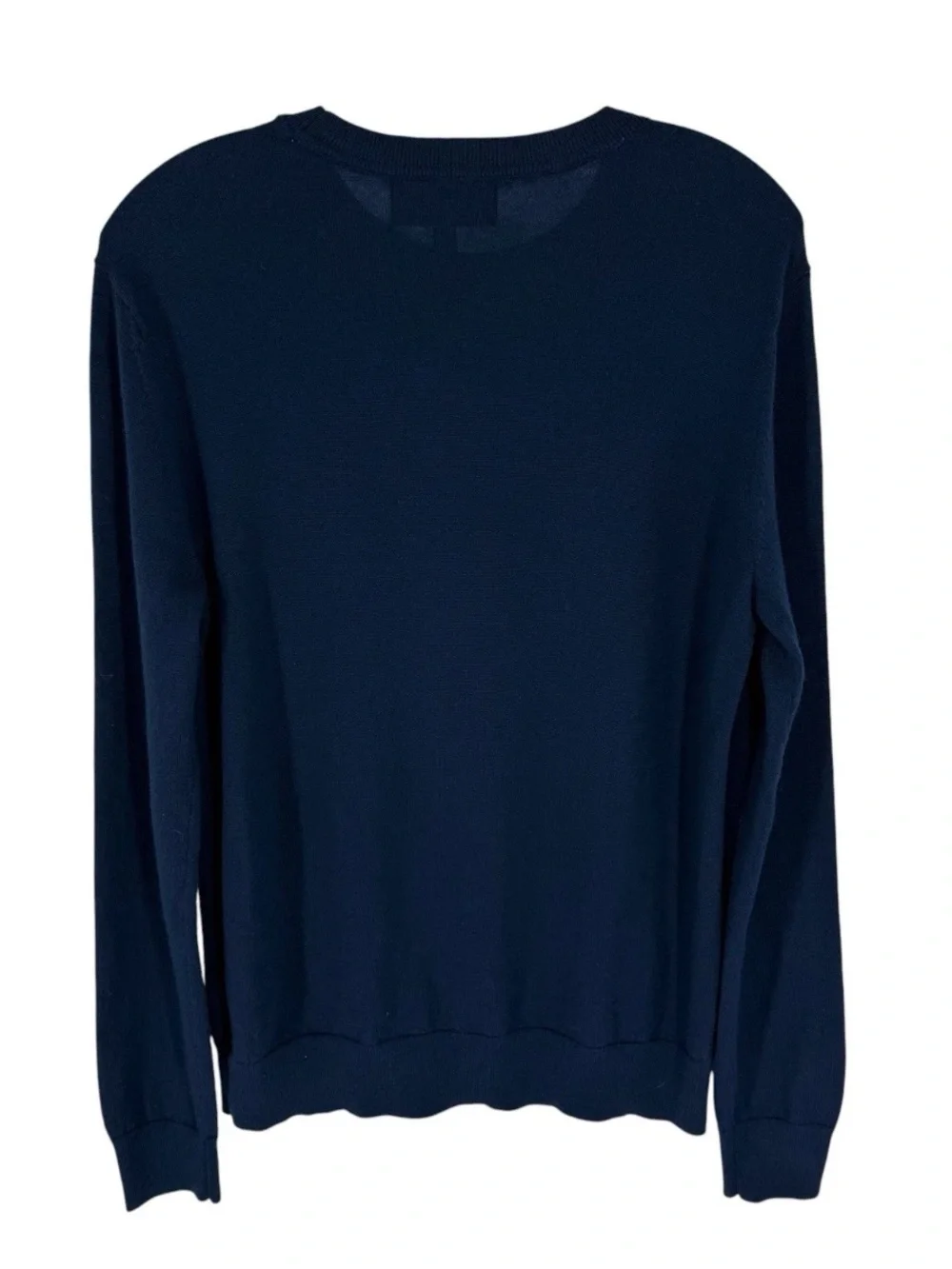 Banana Republic Merino Wool Sweater Mens Size Medium Navy Blue Lightweight